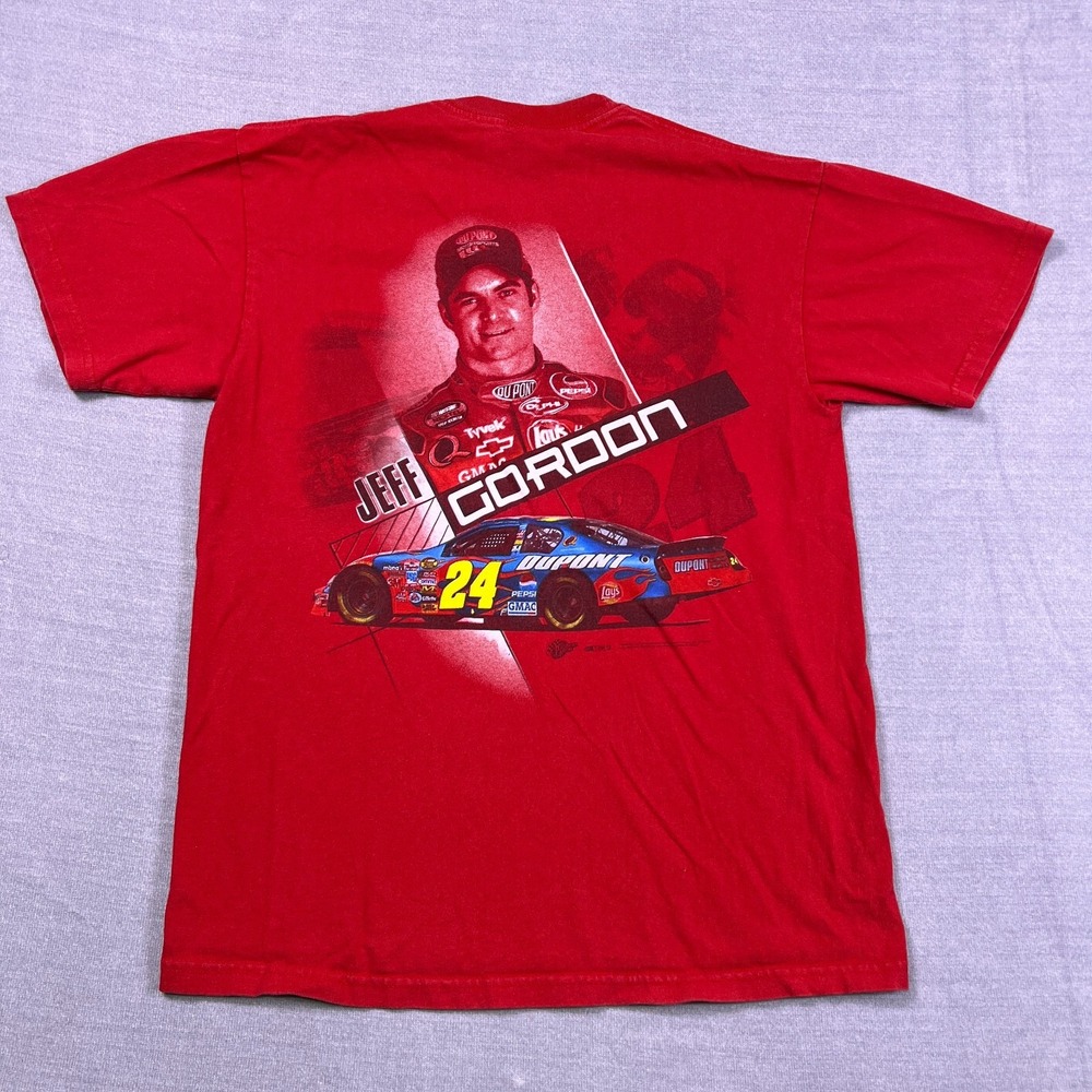 Winner's Circle Jeff Gordon 24 NASCAR Racing T Shirt Mens M Red Cotton